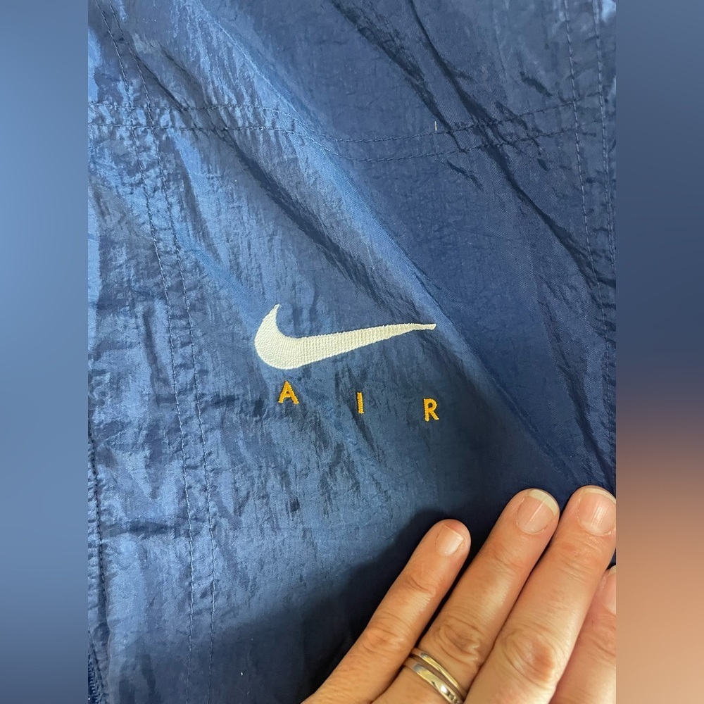 Vintage Nike Air Jacket Mens Large Windbreaker Swoosh Y2K 90s Coat Full Zip - Picture 9 of 10